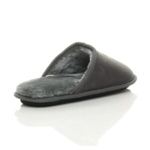 Flat Heel Faux Fur Mules Slippers