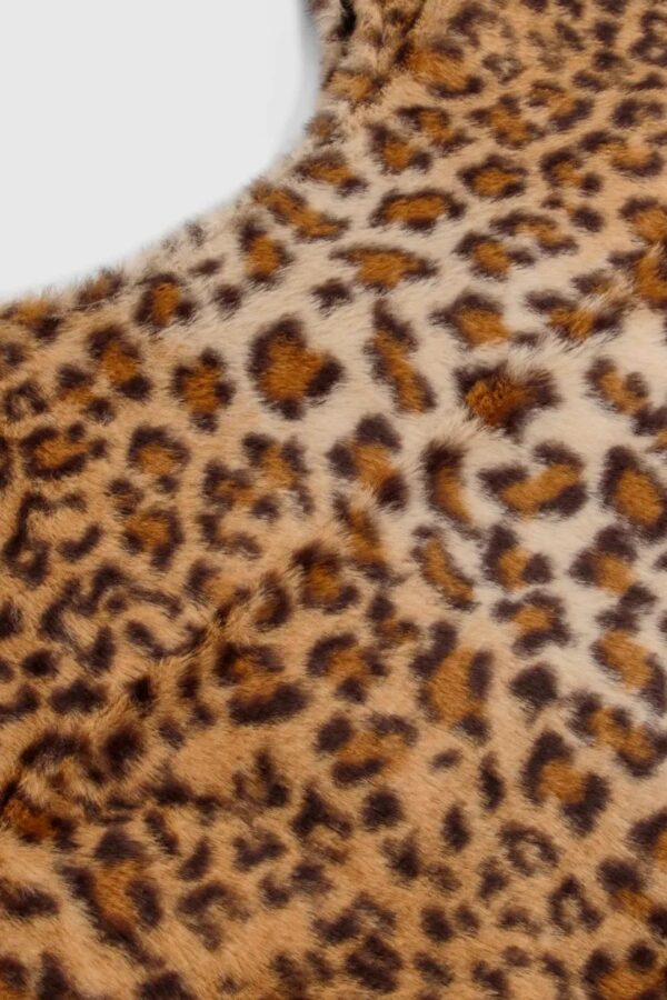 Leopard Faux Fur Tote Bag - Image 4