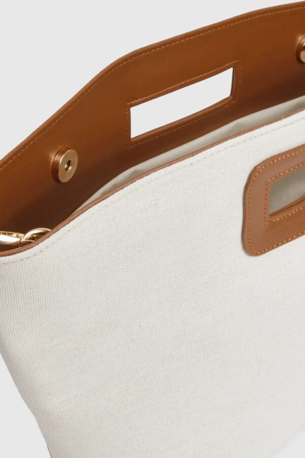 Linen Structured Clutch Bag - Image 3