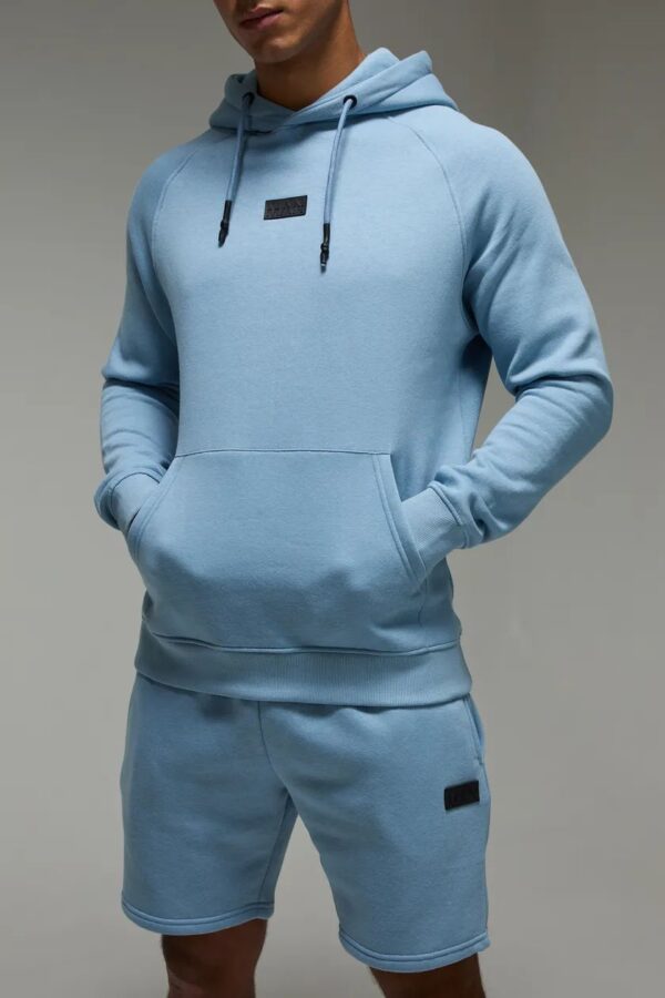Man Active Regular Fit Hoodie & Short Tracksuit