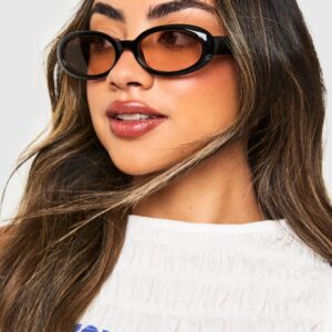 Oval Statement Framed Sunglasses