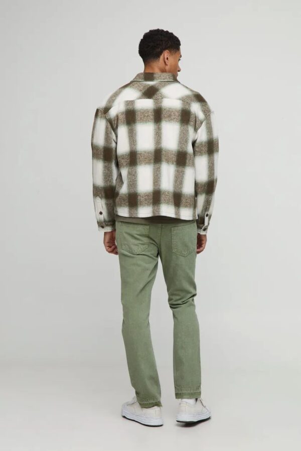 Slim Fit Subtle Ripped Tinted Jeans With Let Down Hem - Image 2