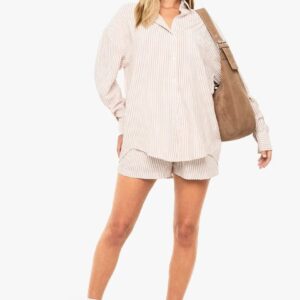 Textured Stripe Relaxed Fit Shirt