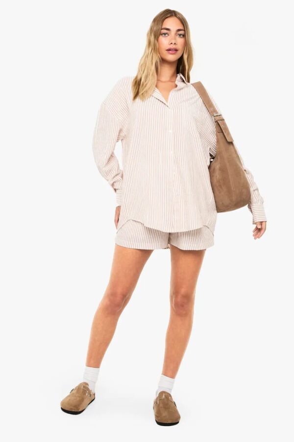 Textured Stripe Relaxed Fit Shirt